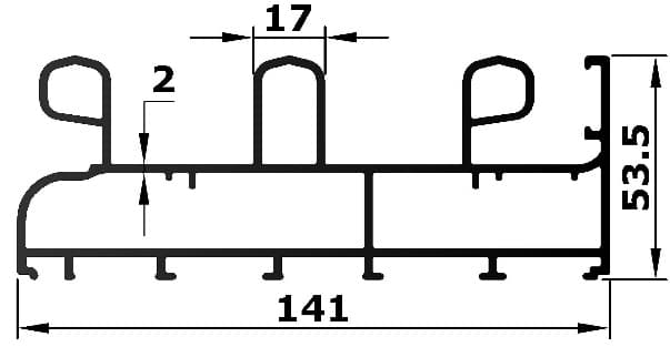 BL-37-15 - Heavy composite frame