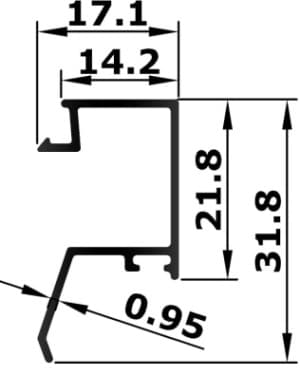 BL-40-02 - Glazing bead / clip