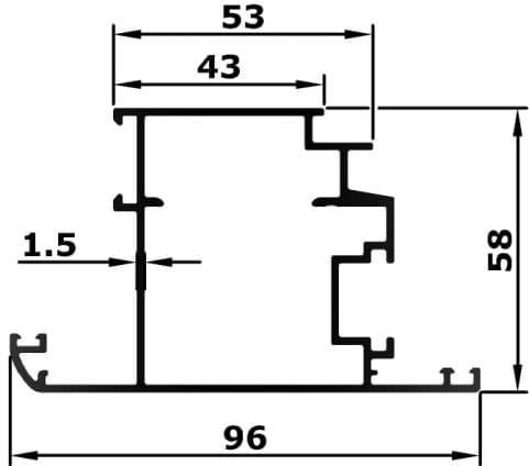 BL-50-06 - Nylon-insert outer frame