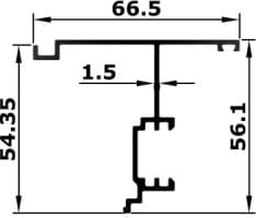 BL-50-13 - Frame channel (light)