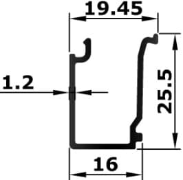 BL-50-14 - Weatherstrip carrier A