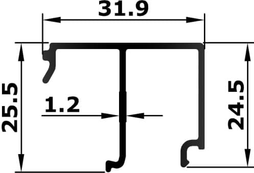 BL-50-15 - Weatherstrip carrier B