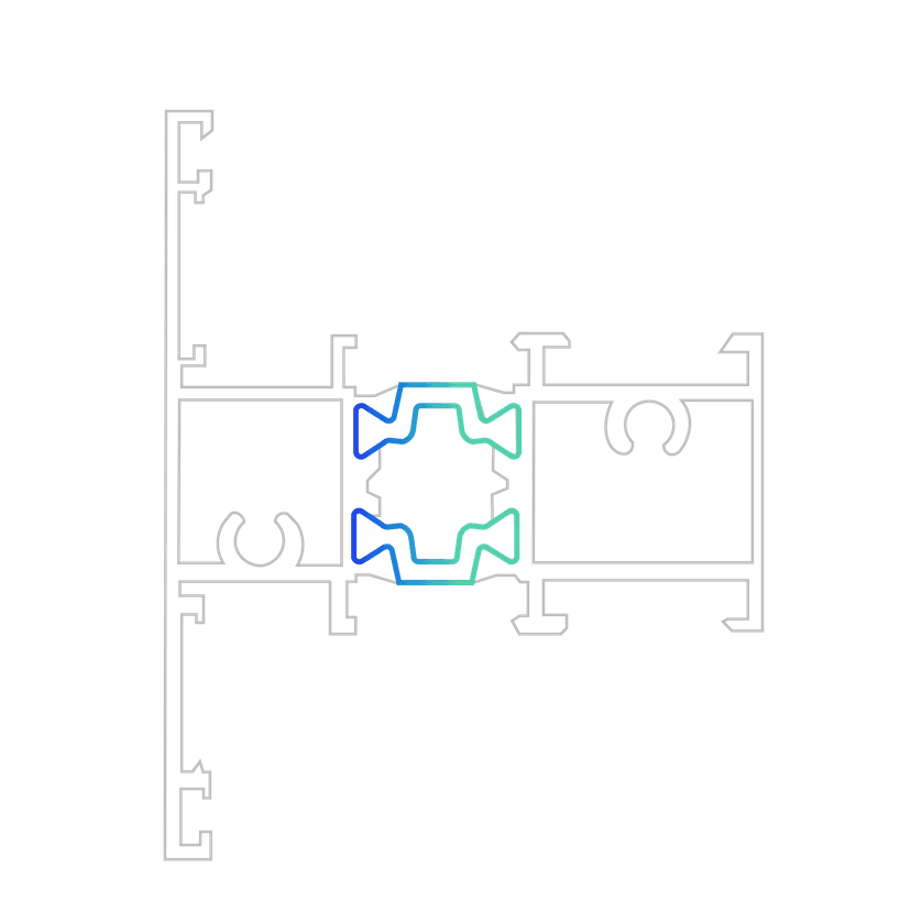 BL-TB55-002 - T-Mullion